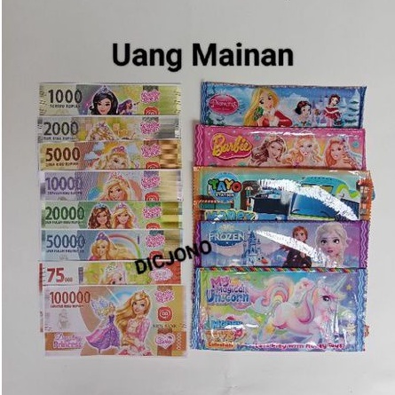 Mainan Uang Kertas Karakter / Money Toys Merk DG