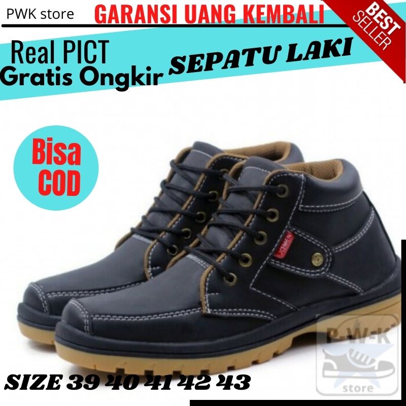 Sepatu Pria Kulit Joemen J 41 Original Import Spatu Casual Kerja Kantor Proyek Fantovel Terlaris Ter
