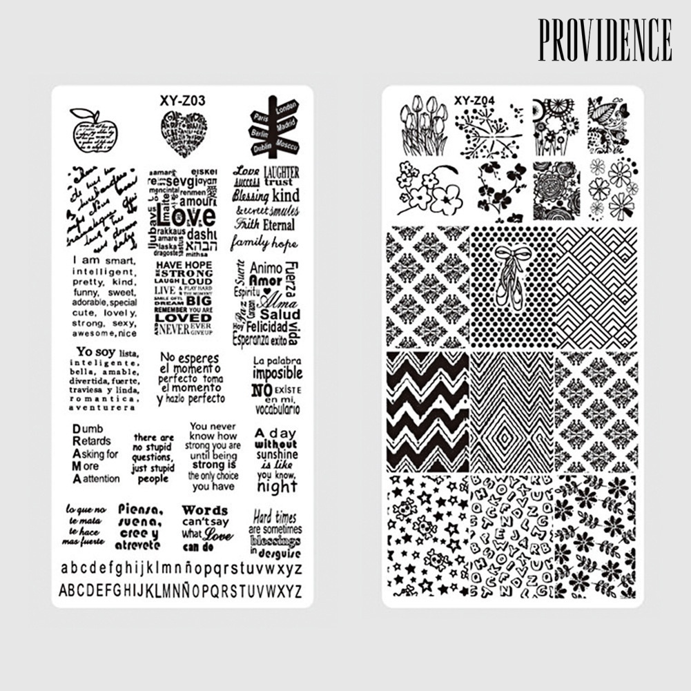 Providence Stempel / Cap Kuku Motif Natal Untuk Nail Art / Manicure Diy