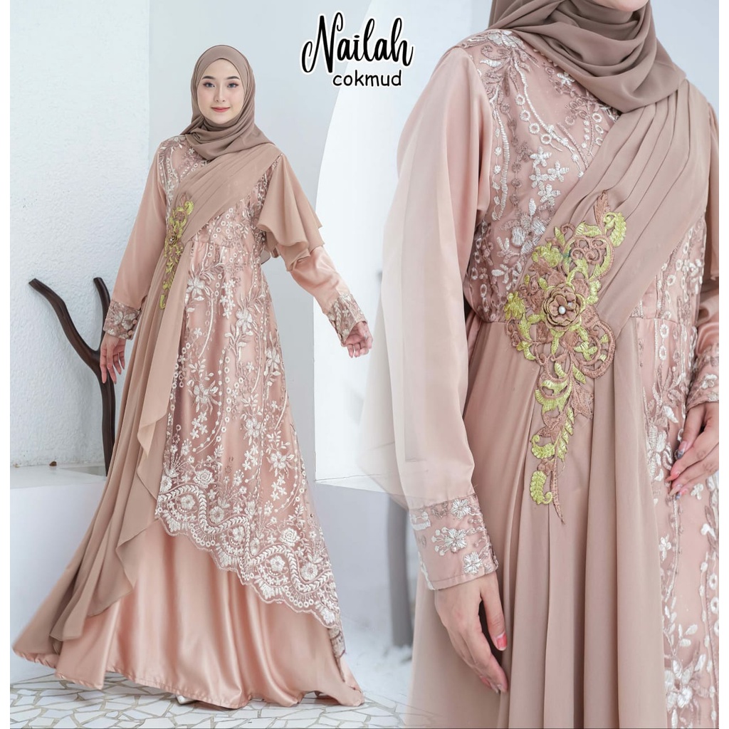 GAMIS PESTA KONDANGAN NIKAHAN NAILAH KEBAYA LAMARAN