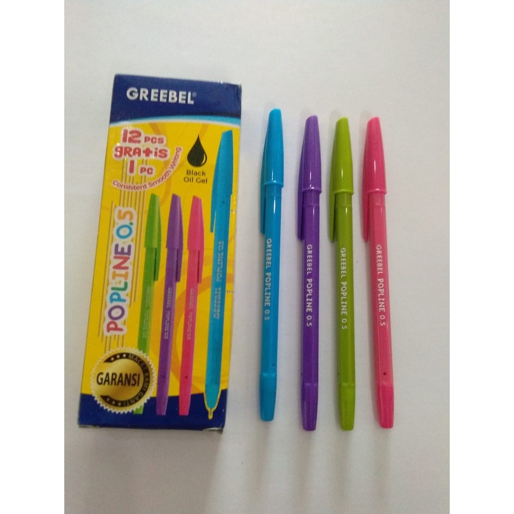 

GREEBEL PEN POPLINE BLACK pena pulpen