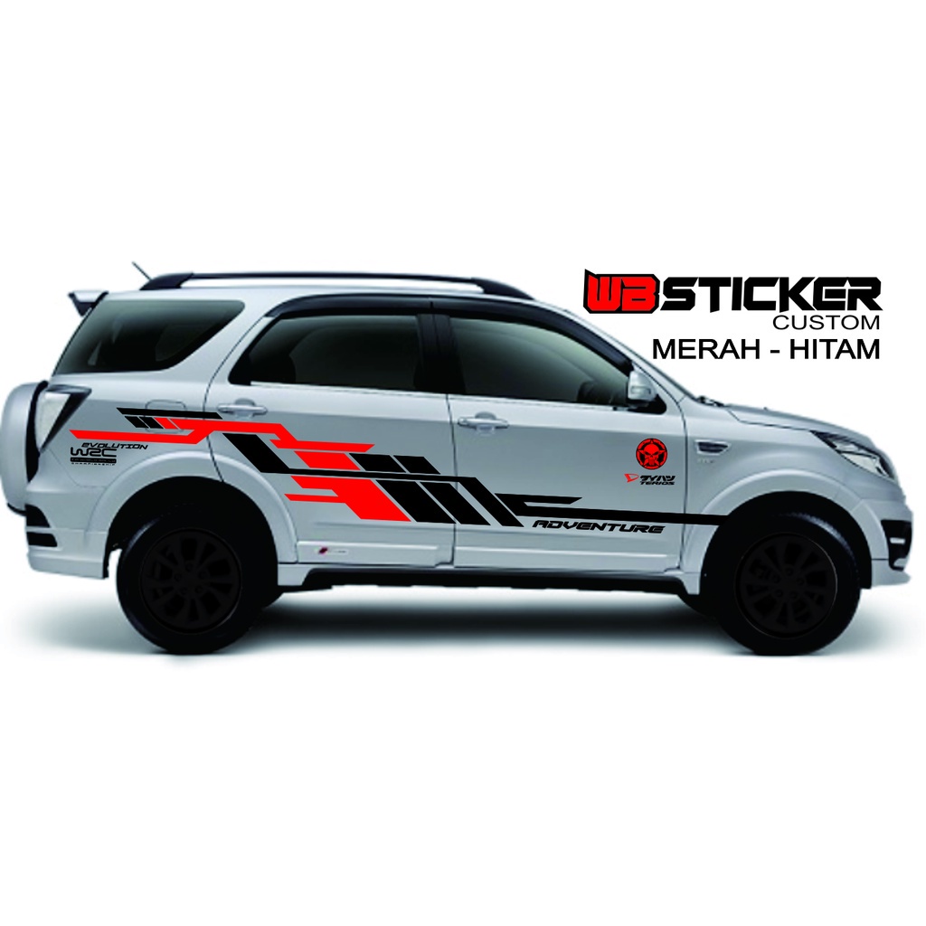 0151 STICKER MOBIL VARIASI STICKER TERIOS 2016 DECAL BODY MOBIL VARIASI CUTTING STICKER MOBIL TERIOS