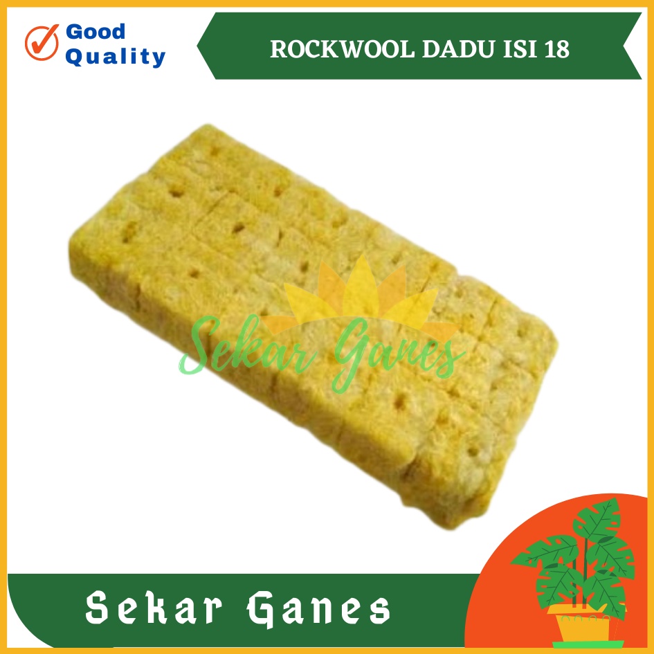 ROCKWOOL CULTILENE HIDROPONIK POTONG DADU ISI 18 - Media tanam hidroponik original import MURAH