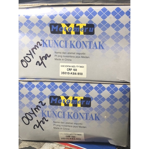 KUNCI KONTAK CRF 150 plus SADEL JOK plus TUTUP TANGKI