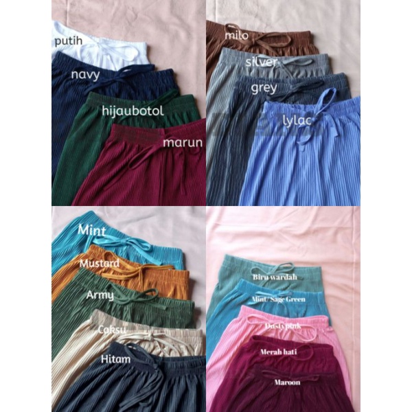 TERMURAH kulot plisket lidi tali