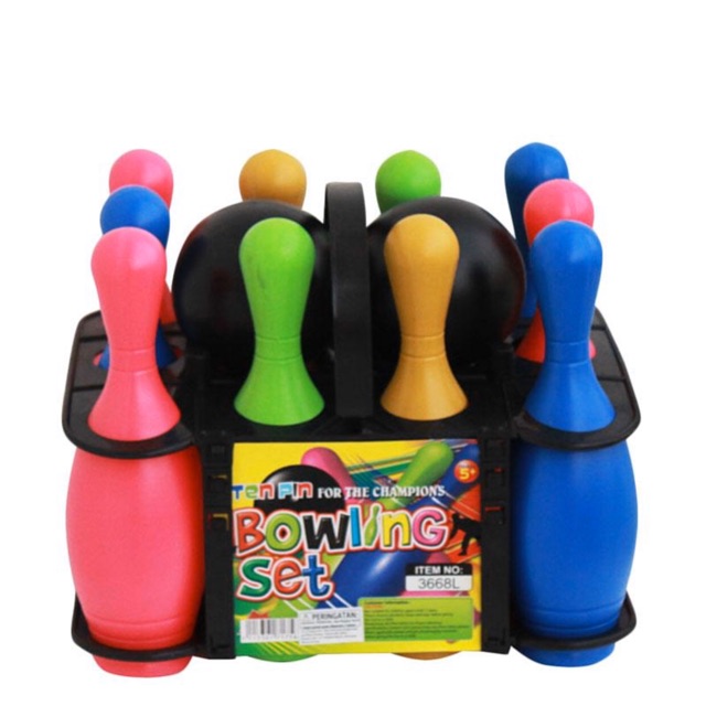  Bola  Bowling Warna Warni Kualitas Bagus Mainan  Anak 