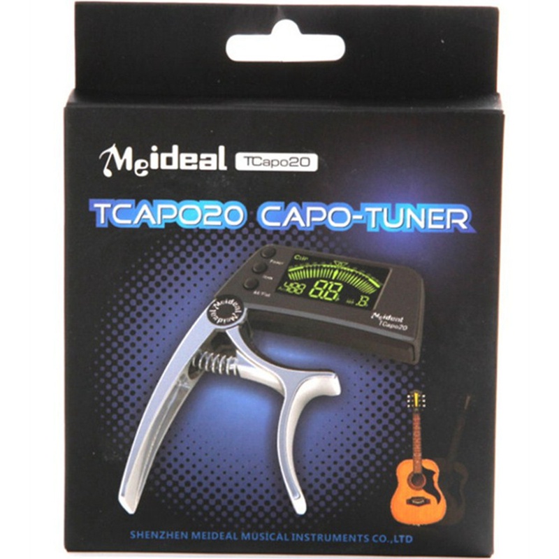 Meideal TCapo20 Tuner Gitar Sensitivitas Tinggi &amp; Akurasi Tinggi Dengan Display LED