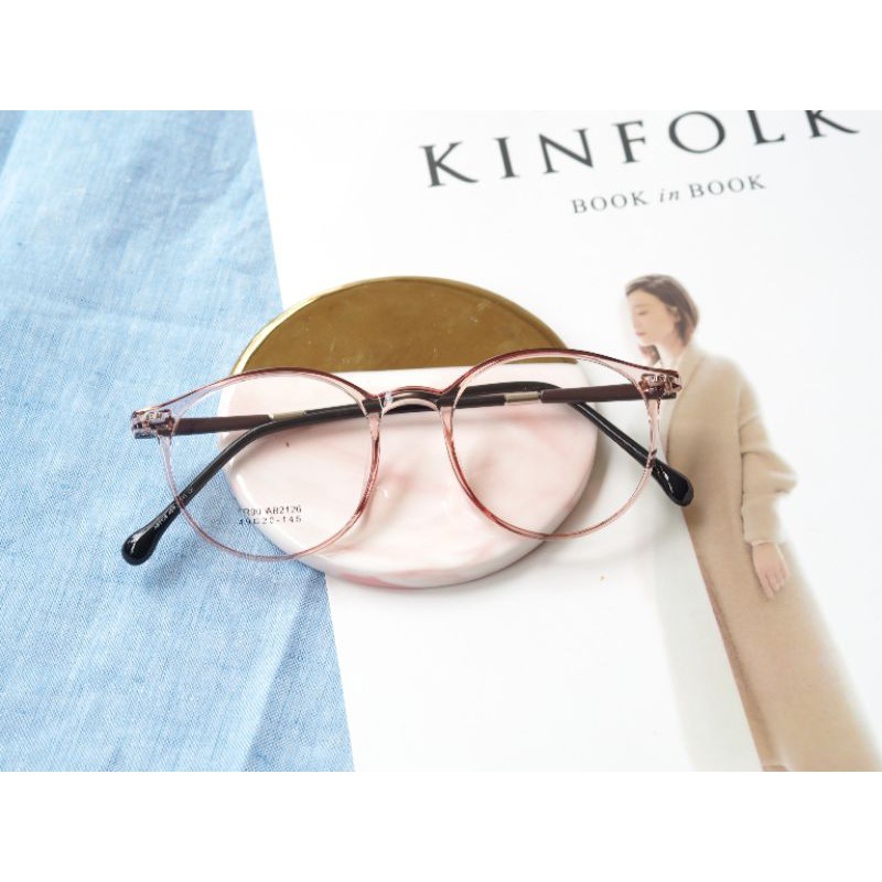 Flavia Eyewear - Kacamata Layla Round Plastic (custom minus, photochromic, blueray, bluechromic dan photobrown)