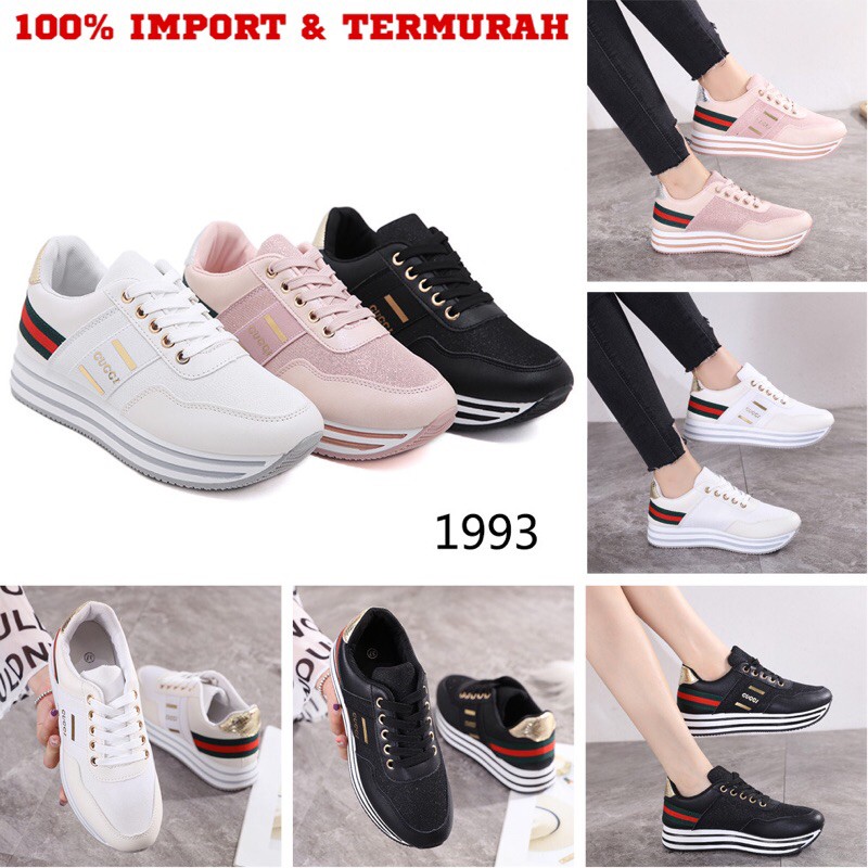 RESTOCK! Sepatu Wanita Import Wedges Fashion Shoes #1993