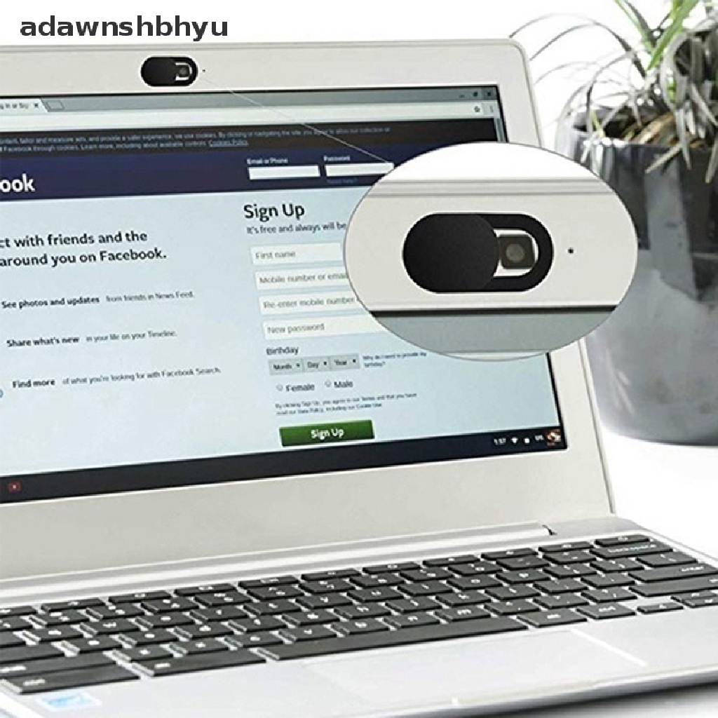 Adawnshbhyu Webcam Cover Ultra Tipis Perlindungan Privasi Rana Kamera Stiker Handphone Laptop