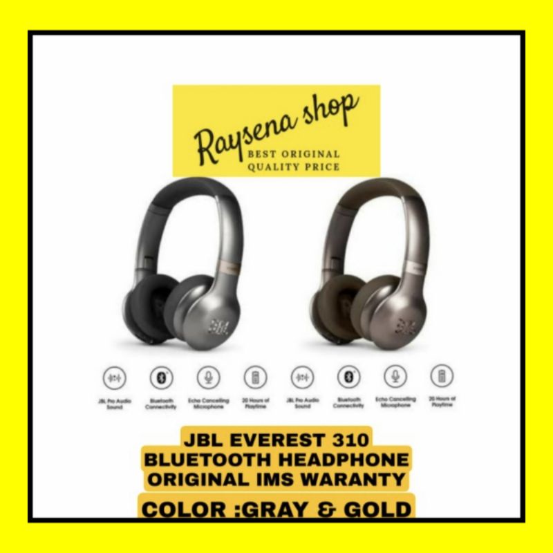 JBL EVEREST 310 bluetooth headphone original IMS waranty - GRAY