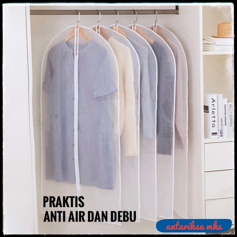 COVER / SARUNG BAJU GANTUNG BAHAN PEVA ANTI AIR ANTI DEBU | COVER BAJU