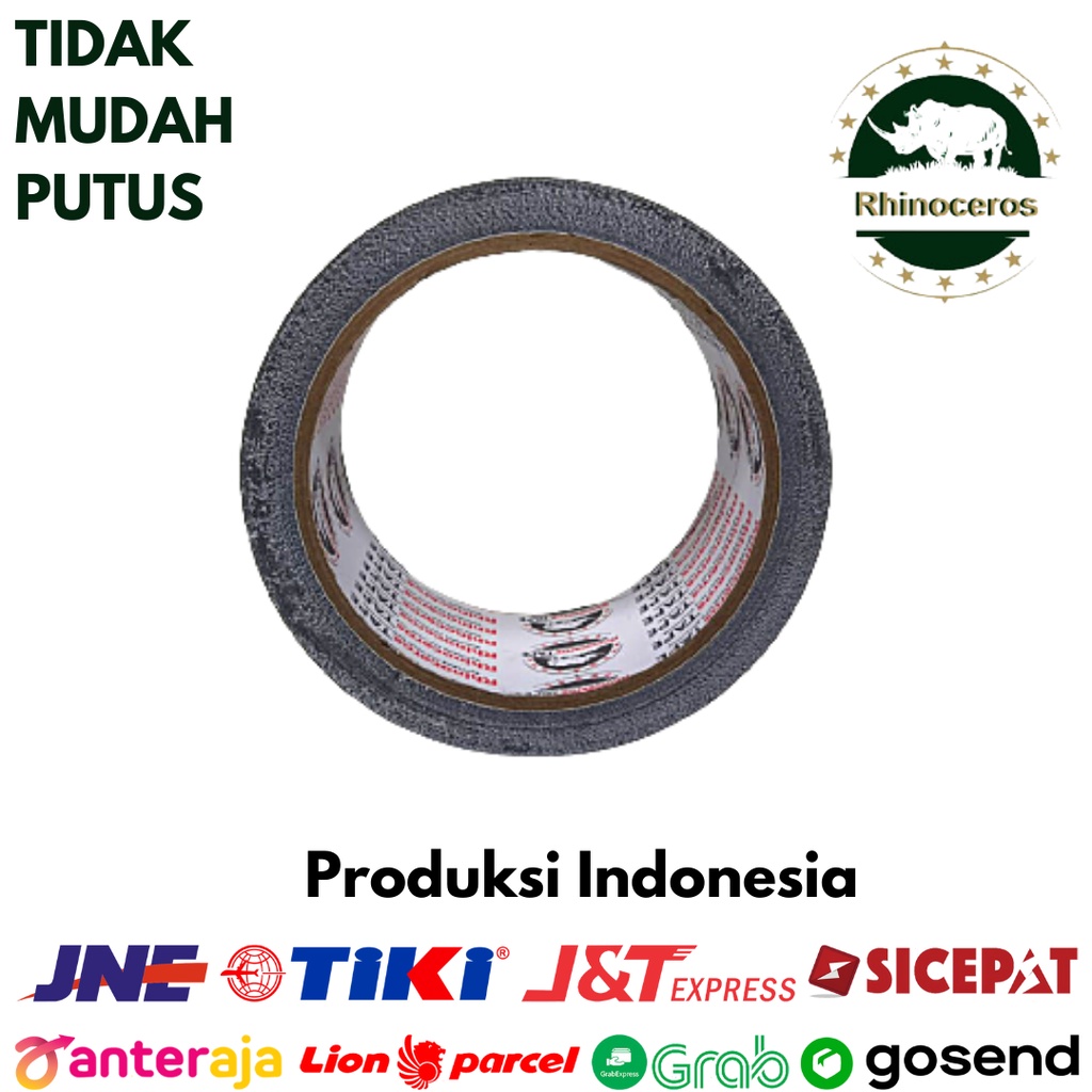 Cloth Tape RHINOCEROS TAPE Lakban Kain Lakban Jilid Solatip Kain Isolasi Kain Ukuran 48mm x 10 meter