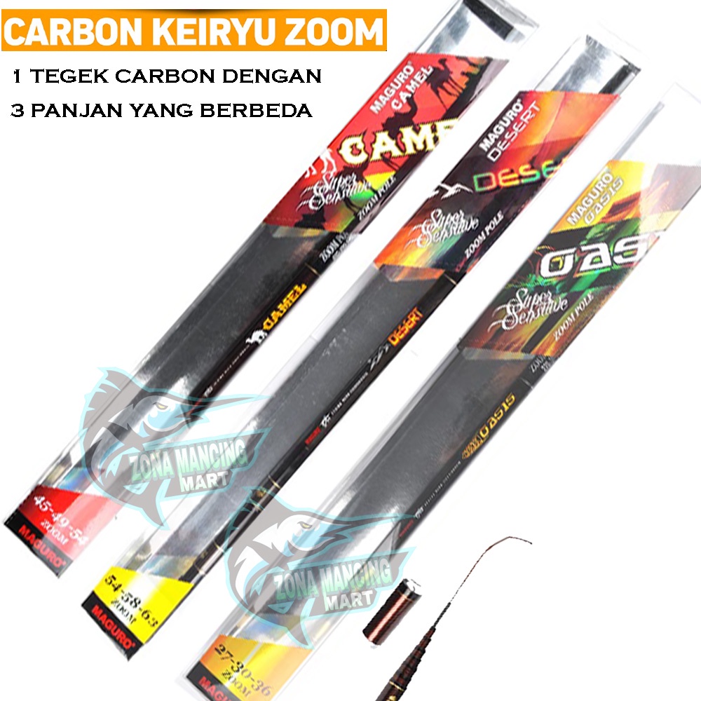 Joran TEGEK MAGURO OASIS | DESERT | CAMEL | ZOOM POLE | Tegek Ruas Standar | Alat Pancing Original