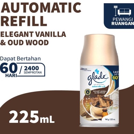 Glade Automatic Refill Elegant Vanilla & Oud Wood 225ml