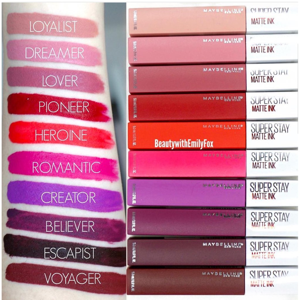 ❤ BELIA ❤ (Part 1) Super Stay Matte Ink ✔️BPOM 100% Original Maybelline Lip Cream