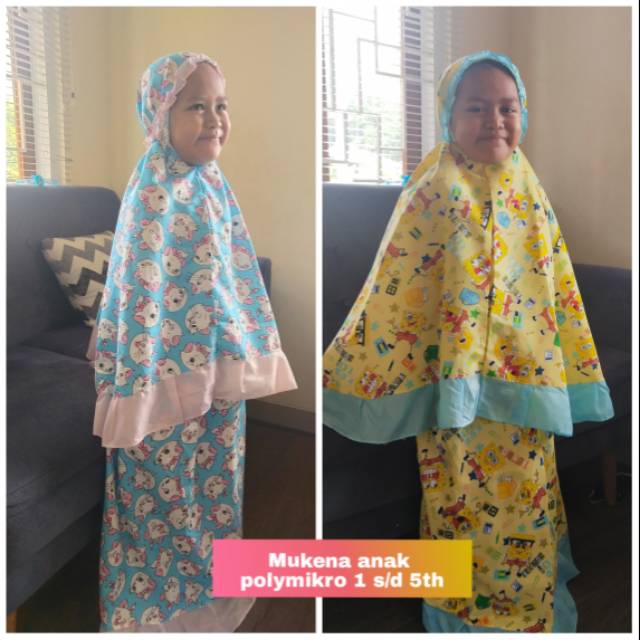 Mukena anak karakter PILIH MOTIF usia 1 sd 6 tahun