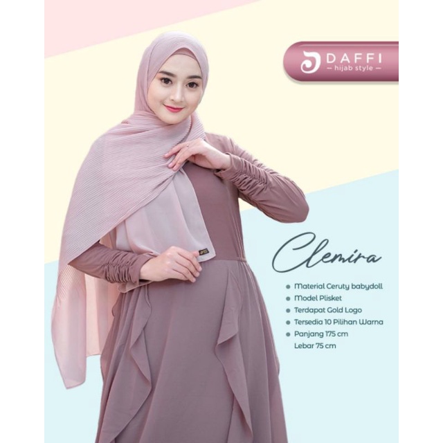 Pashmina Clemira by Daffi Hijab
