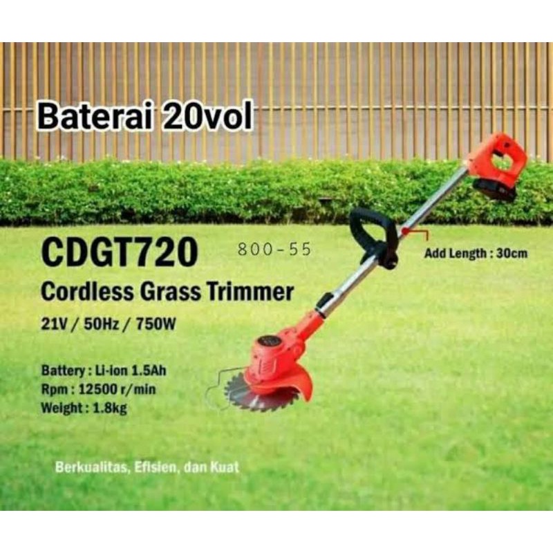 mesin potong rumput batrai 18v XENON