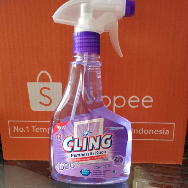 CLING Pembersih Kaca Glass Cleaner Botol Spray 440ml