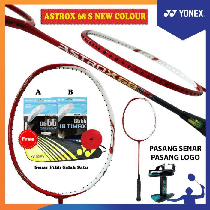 NEW COLOR YONEX ASTROX 68S 68 S KEVIN RAKET BADMINTON ORIGINAL - ASTROX 68 S NEW, 4U