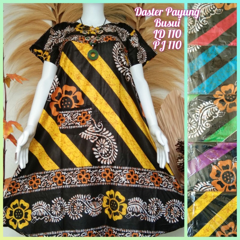 Daster Payung Harga Termurah Daster Batik Busui Bahan Rayon Solo Adem Nyaman Dipakai Dp1855