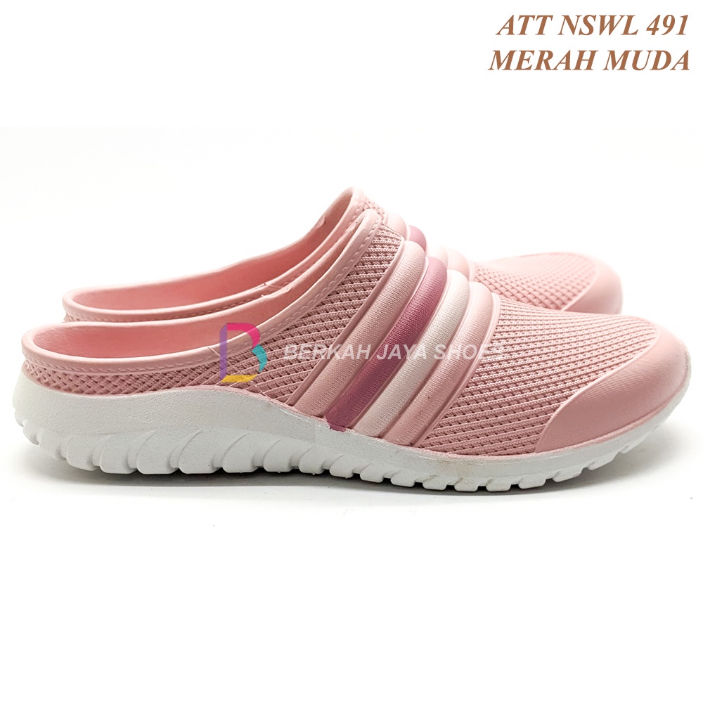 Sepatu Sandal Karet Wanita - Sepatu Sandal Karet Wanita ATT NSWL 491 - Sepatu Sandal Anti Air dan Anti Slip