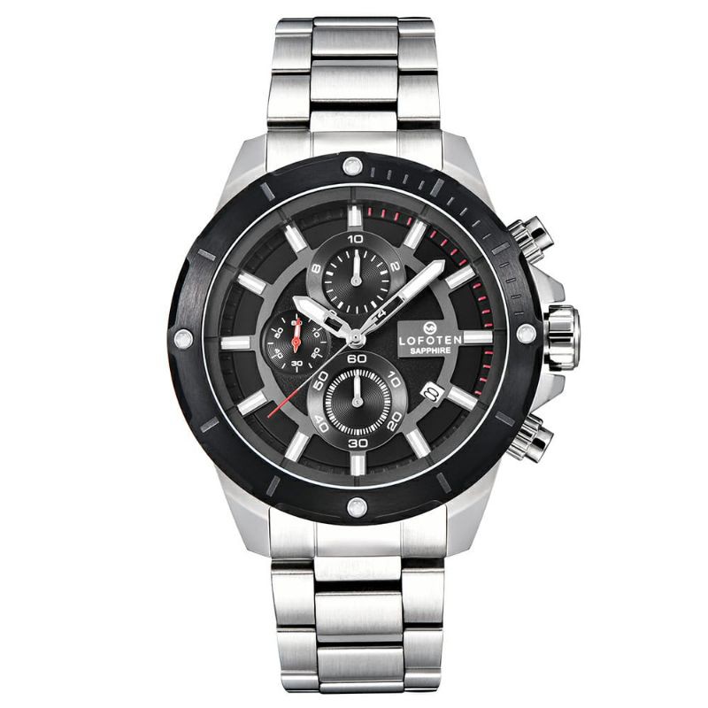 LOFOTEN LF-6509 CHRONO AKTIF SAPPHIRE ORIGINAL-Jam Tangan Pria Garansi Resmi 1 Tahun