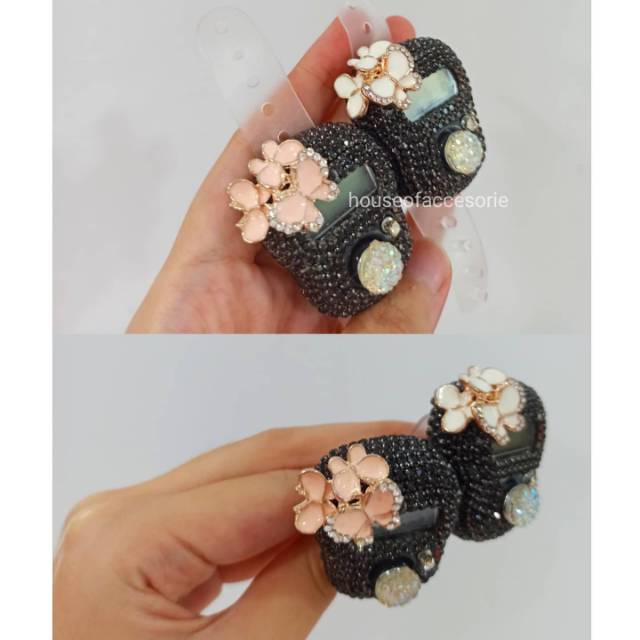 (Ready LED) Tasbih Digital Bling Hitam Kupu