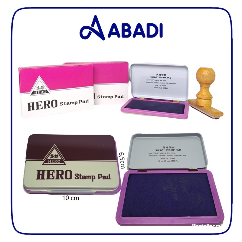 

Stamp Pad HERO kecil | Stampel | Stempel Bantalan +Tinta Violet 6,5x10 cm