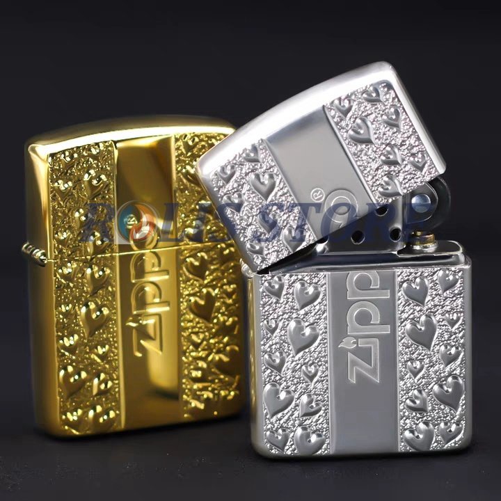 COD- Korek Zippo Gold Plated Emboss Love Zippo Lighter High Premium Quality Made In Usa &quot;Limited Edition&quot;