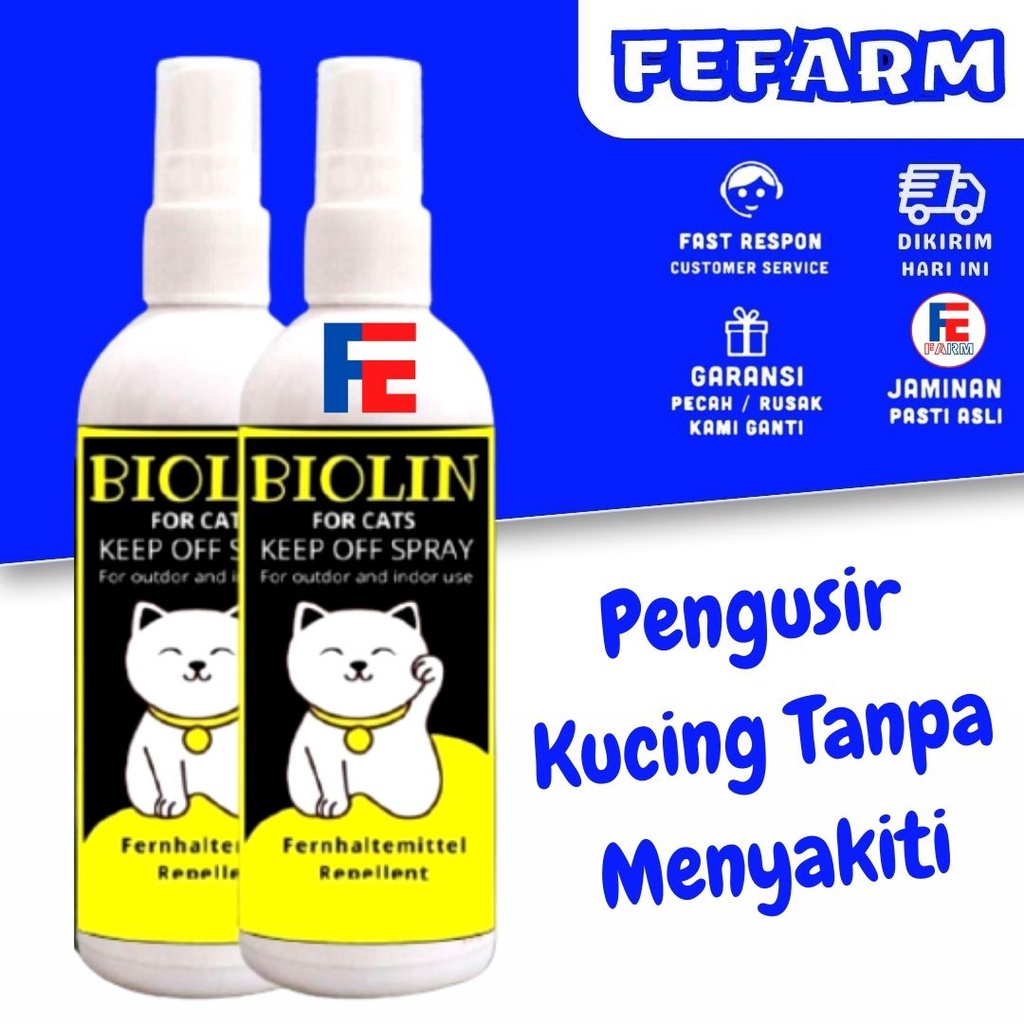 PENGUSIR KUCING NAKAL KENCING DAN BERAK SEMBARANGAN 120ML FEFARM