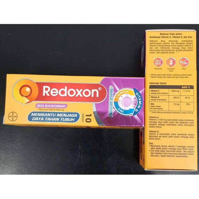 Redoxon Rasa Anggur/Blackcurrant isi 10 tablet