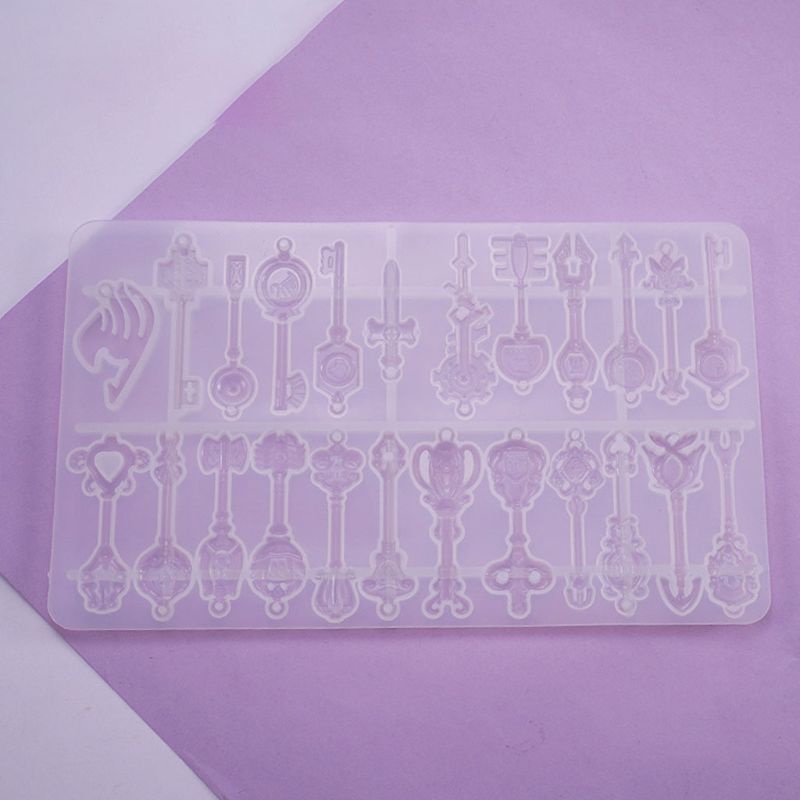 SIY  Crystal Epoxy Resin Mold Tray Key Pendant Casting Silicone Mould DIY Crafts Jewelry Making Tools