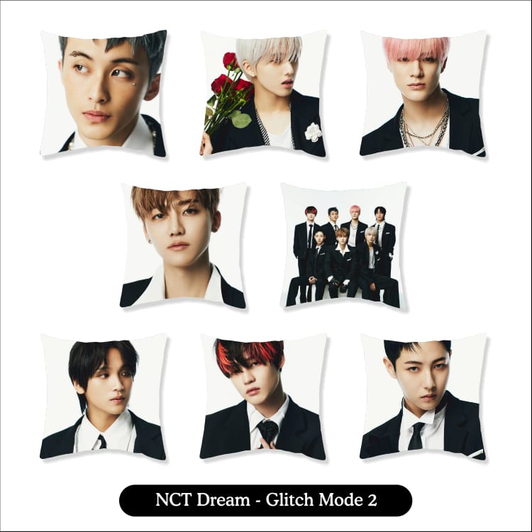 Bantal NCT Dream Beatbox &amp; GLITCH MODE bantal Sofa uk 38 x38