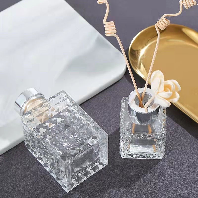 100ml Kotak Botol Reed Diffuser Paket Tutup Neck Plastik Emas Silver Gold Rose