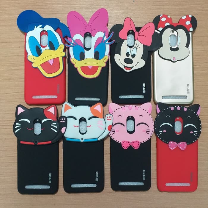 Case Blackberry Aurora Case 3D Karakter 3D Softcase Kepala Cartoon