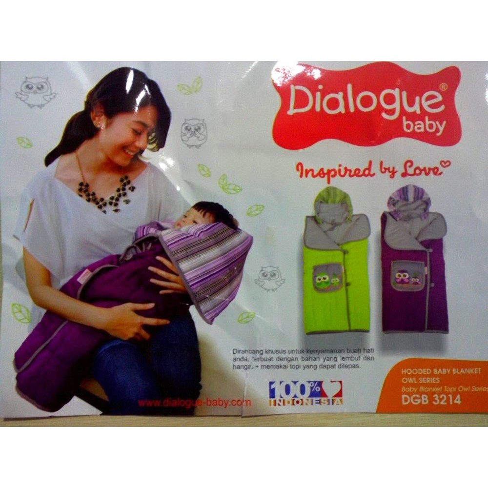 Dialogue Hooded Baby Blanket Owl Series Shopee Indonesia
