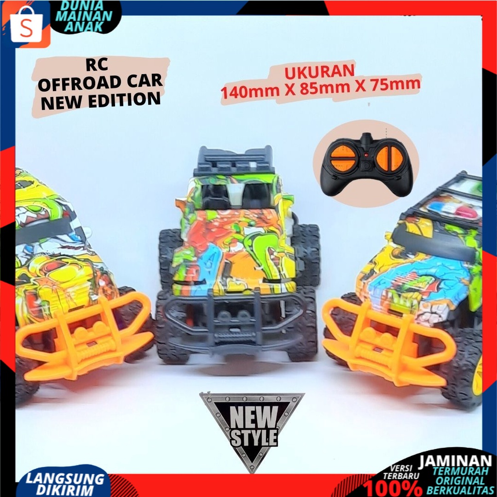 MAINAN ANAK MOBIL REMOTE CONTROL - RC MINI CAR JEEP ROCK CRAWLER OFFROAD NEW VERSION