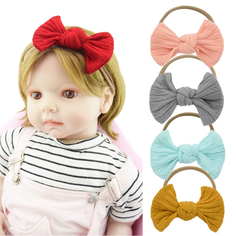 NEW Bandana nilon USA / bando bayi nylon USA motif pita timbul