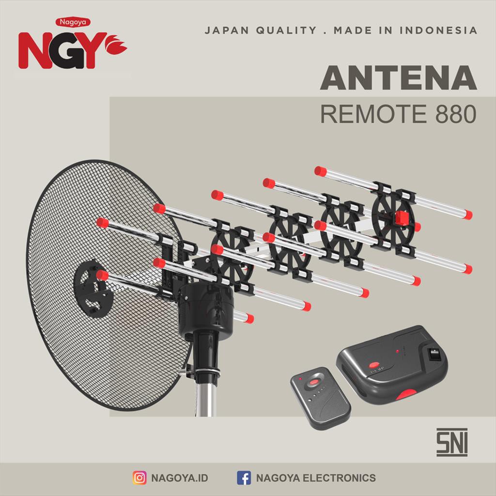 Antena TV Outdoor NAGOYA NGY Antenna Remote 880 - NG880AR