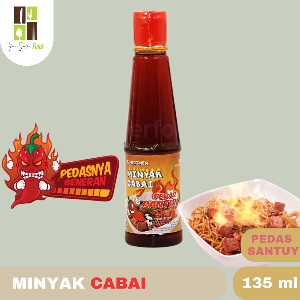 Minyak Cabai Pedas Santuy / Mantul / Gila 135ml