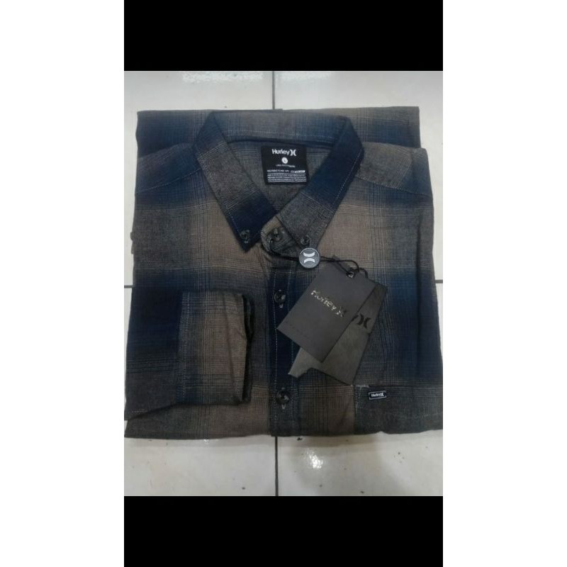 kemeja pria flanel hurley original import Quanlity