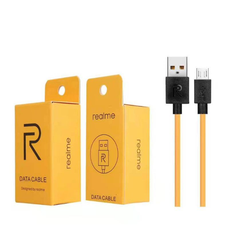 Trend-Kabel Data Realme Type C / Micro Usb Cable Fast Charging Warna Kuning 1 Meter