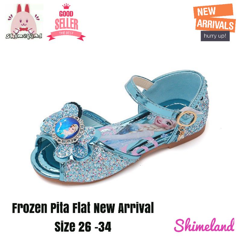 Sepatu Pesta Frozen Terbaru Sendal Tali Anak Perempuan Elsa