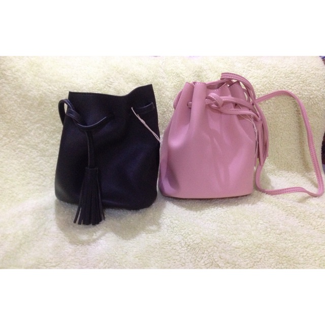 Bucket bag miniso/ tas selempang miniso