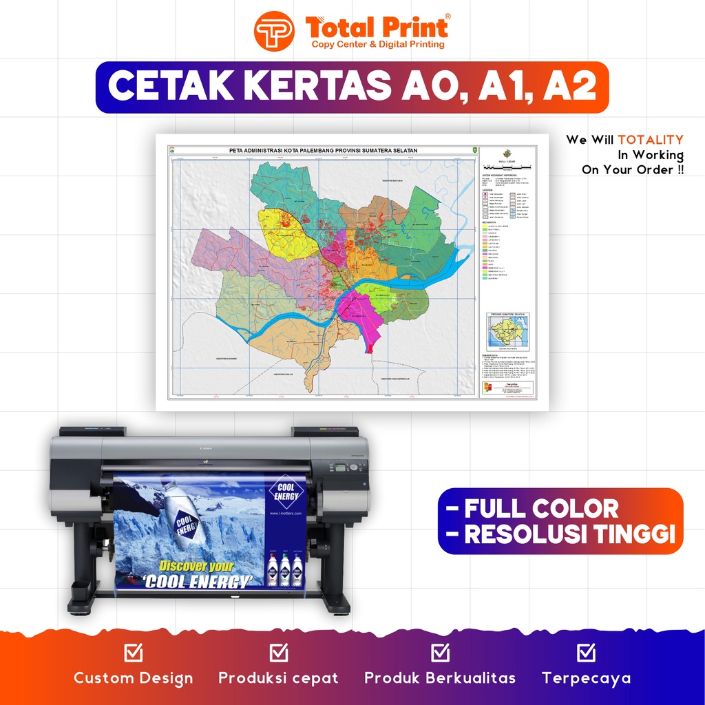 

CETAK KERTAS UKURAN A0 / CETAK A1 / CETAK A2 / CETAK WARNA UKURAN BESAR