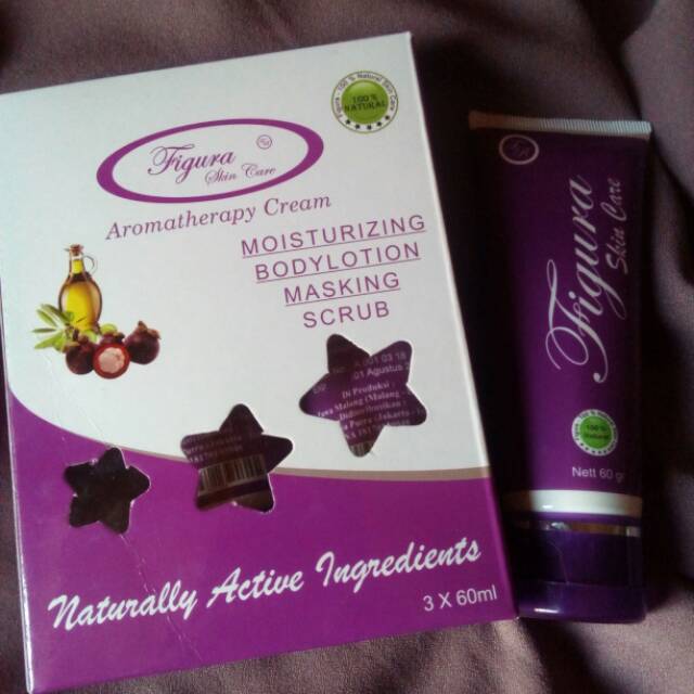Figura skincare ekstra kulit manggis. Moustourizing - body lotion- masking