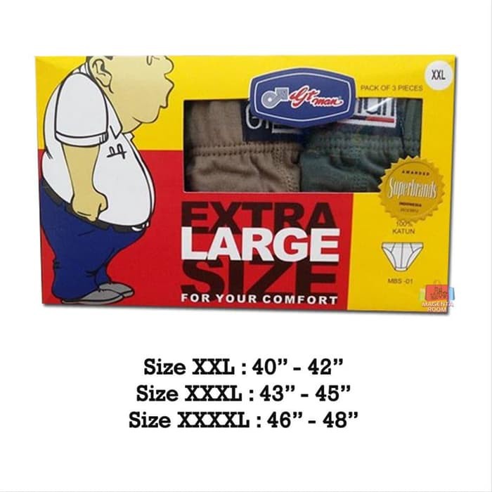 CELANA DALAM PRIA GT MAN JUMBO CD GTMAN SIAP DIKIRIM.. - XXL