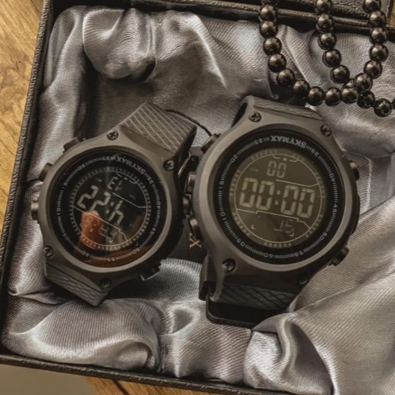 jam tangan COUPLE SKYMAX ORIGINAL anti air dan tahan beku